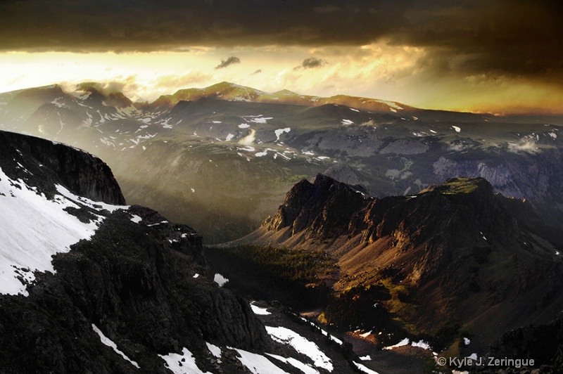 Sunset on Beartooth Highway