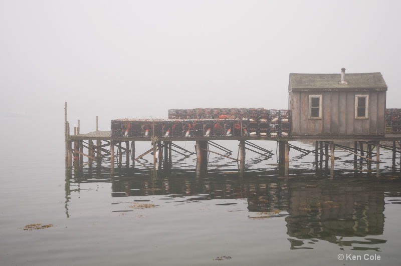 Wharf in fog