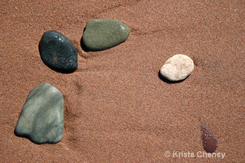 Five stones, Cedar Dunes Provincial Park, PEI