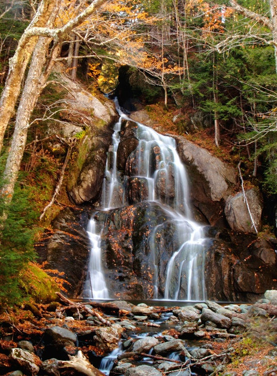 Granville Falls on Hwy 100 Near Stowe, Vermont