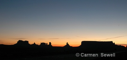 Sunset  1 Monument Valley, AZ