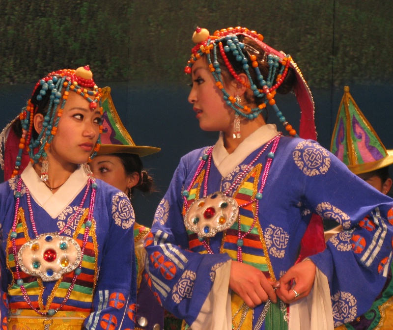 Two Tibetan Dancers, Shangrila