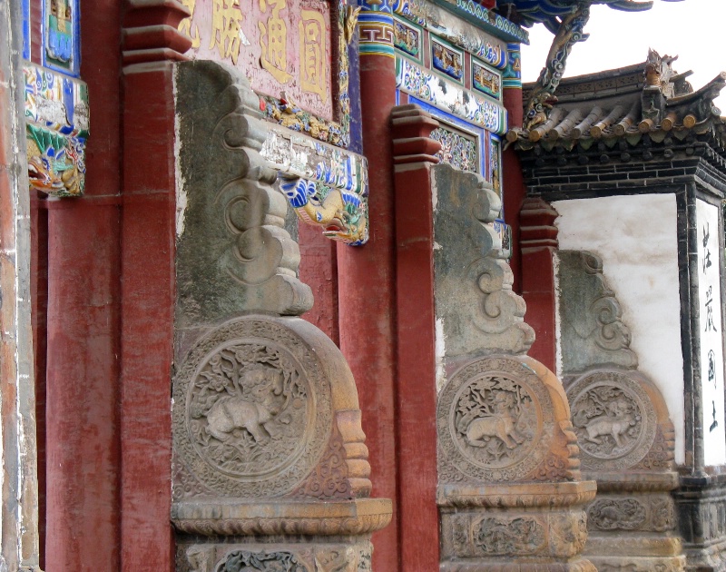 Temple detail, Kunming