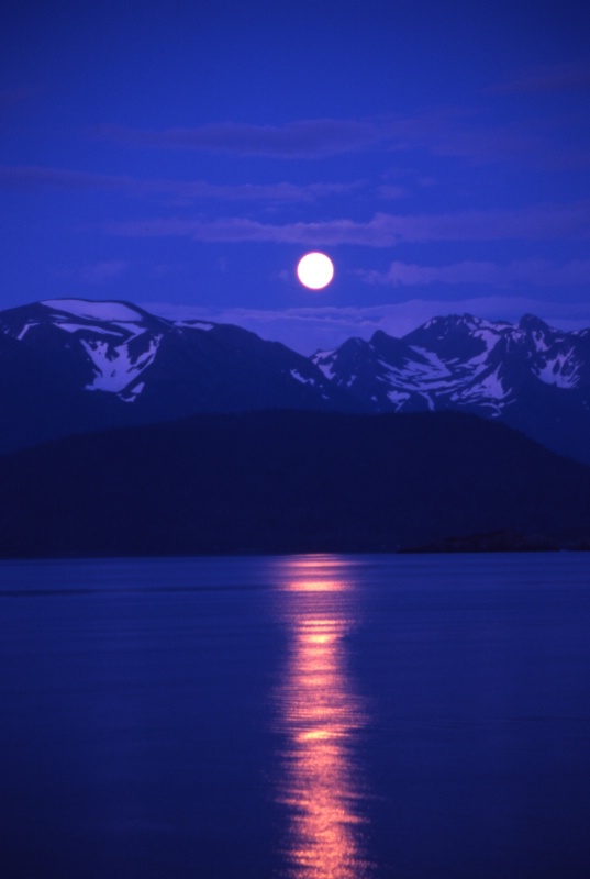 Moon Rising over the Kenai Peninsula #2