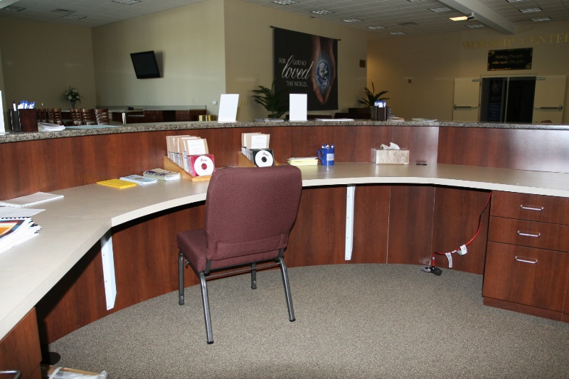 Reception desk