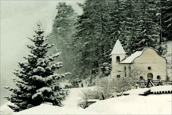 Austrian  Alpine Chapel card