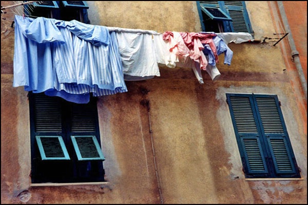 Italy Clothes Line card