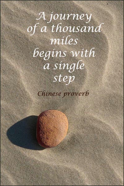 Beach Stone Meditation 3 card