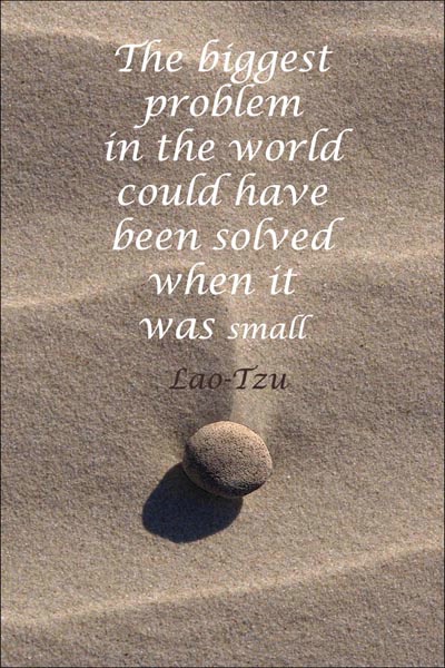 Beach Stone Meditation 5 card