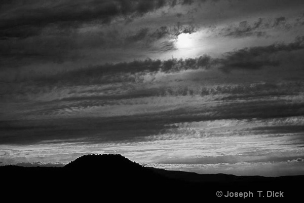 Arizona Sunset bw