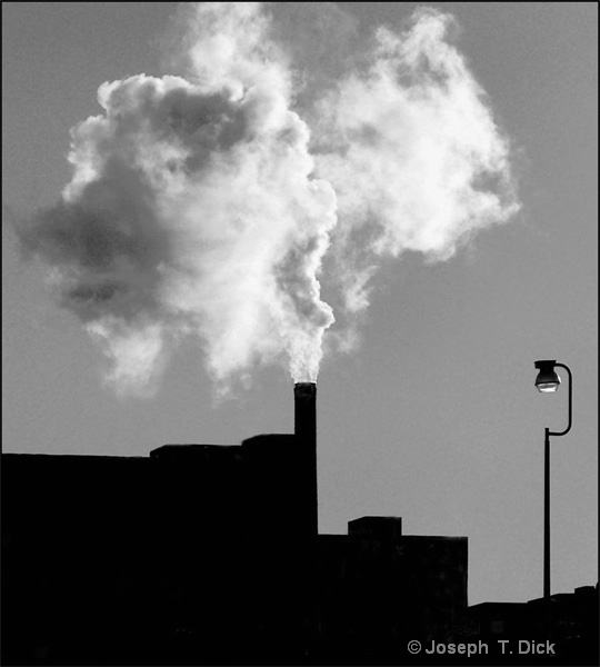 White Steam bw