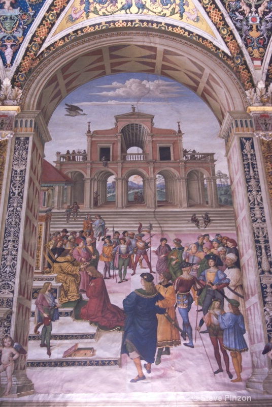 Fresco in Siena's cathedral