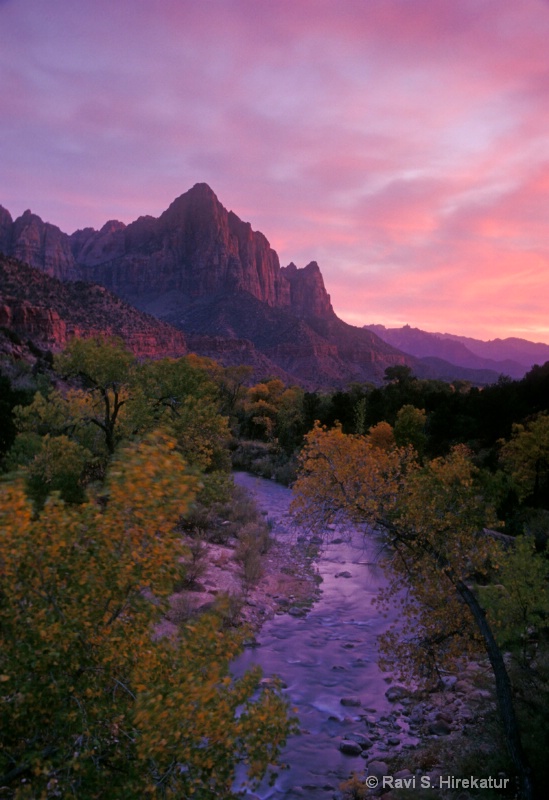 Watchman Tower at Dusk