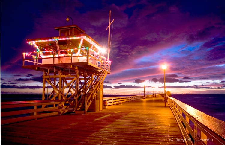 SC Pier Tower Sunset by JL