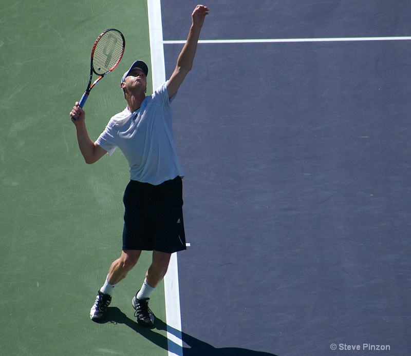 Sam Querry serving