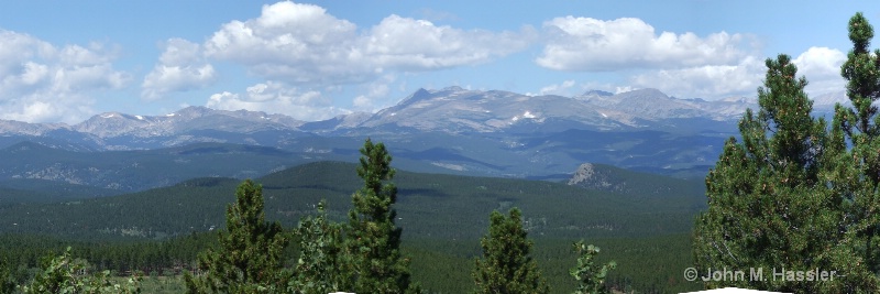 Panorama of the Rocky Mountain Range
