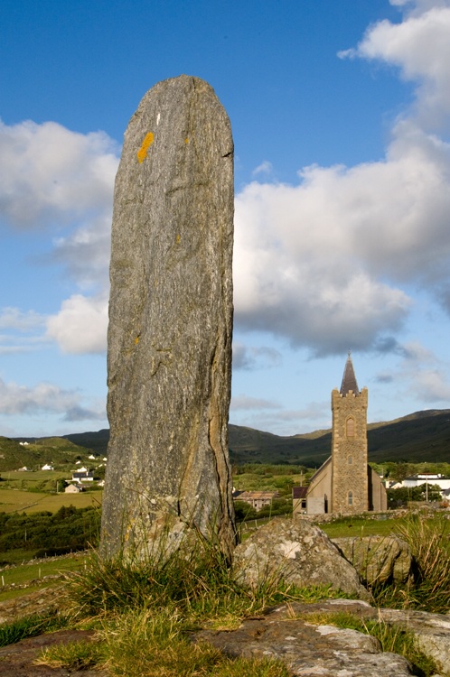 Celtic Stone and Church_ Glencolumkille