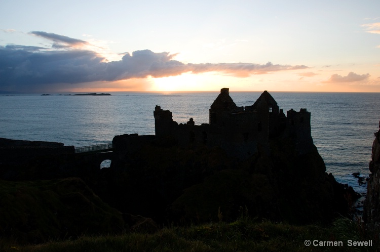 Dunluce Castle at Sunset
