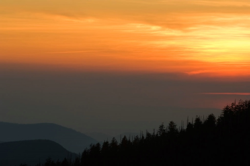 Sun Down Clingmans Dome