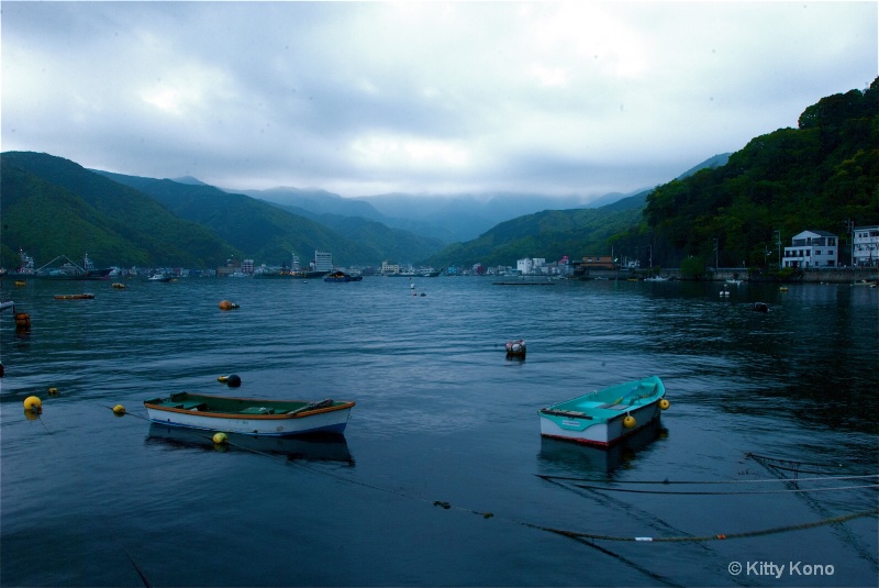 Row Boats at Heta Hot Spring, Japan