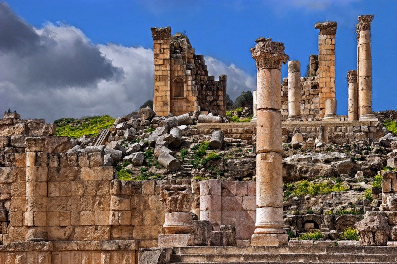 Temple of Zeus - Jerash, Jordan