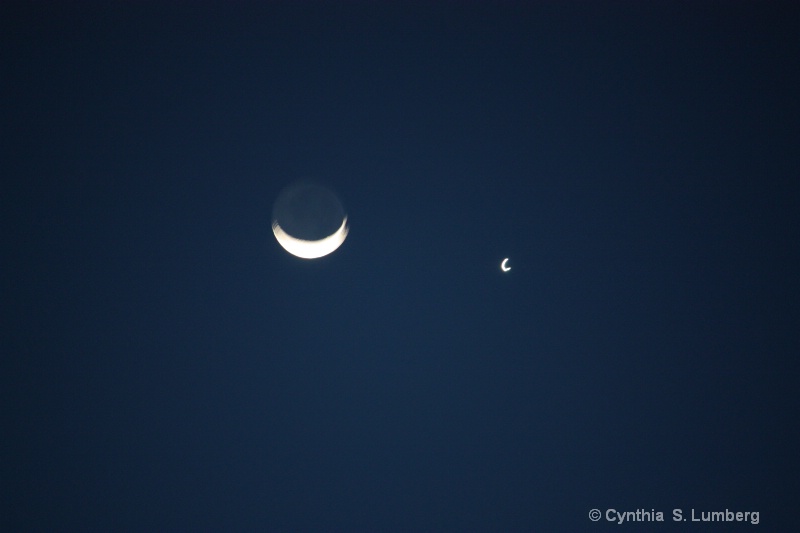 Moon and Venus