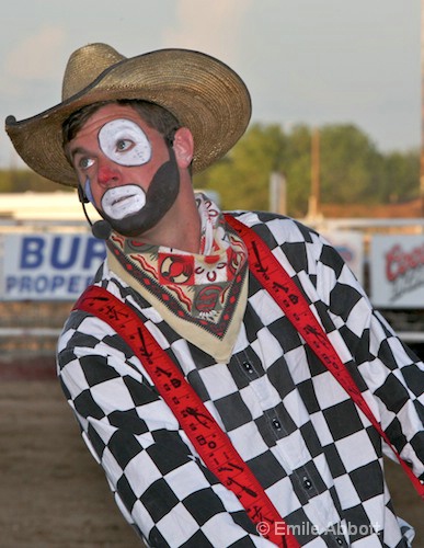 Rodeo Clown and Barrel man