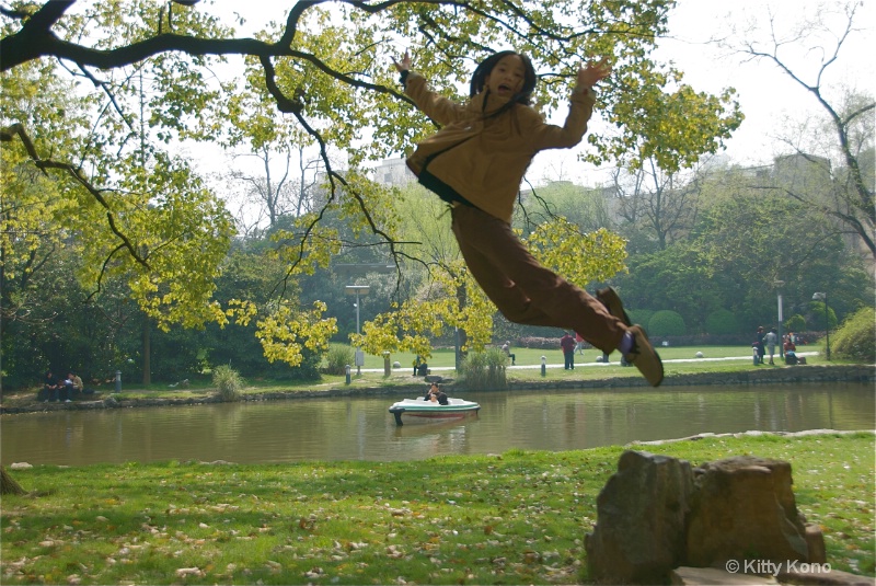 Yumiko Jumping in Shanghai