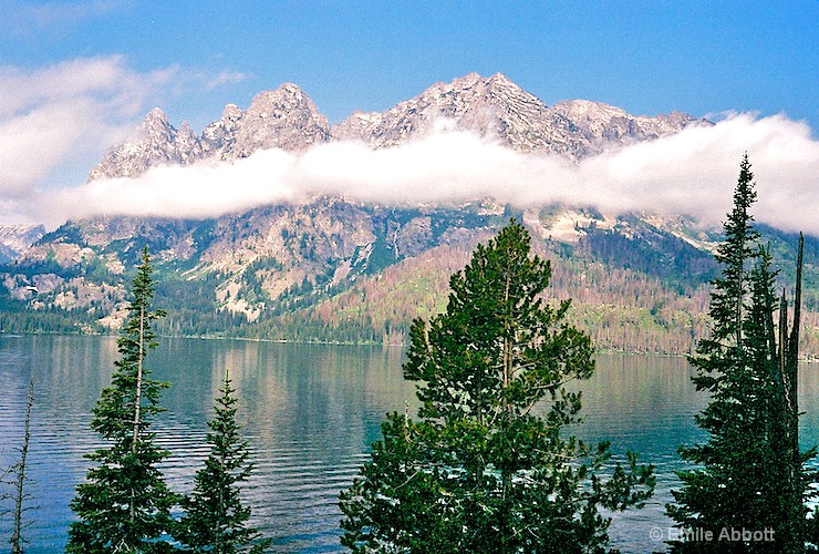 Grand Tetons in the Clouds