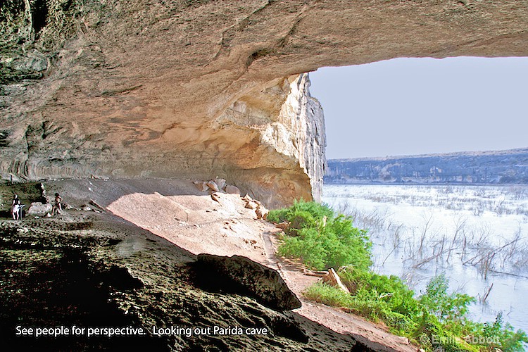 View looking out from the Parida Cave Shelter