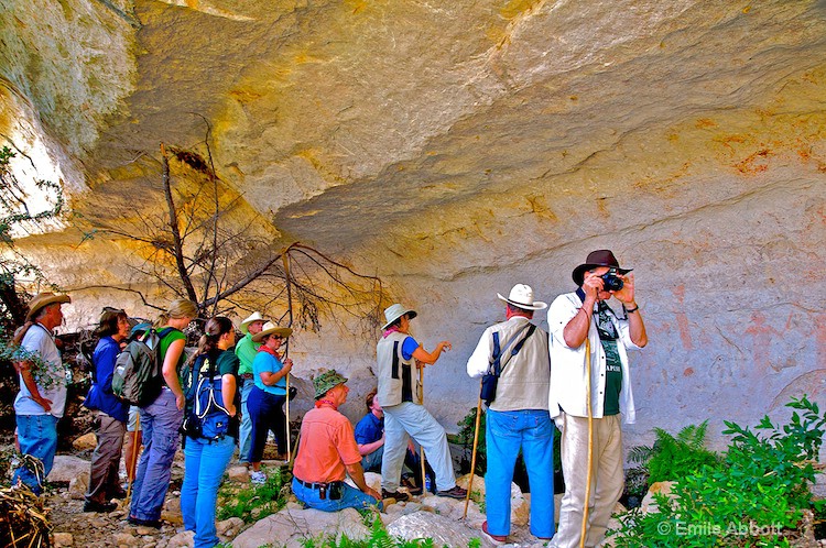 Archeologists  at  Paint Canyon Shelter