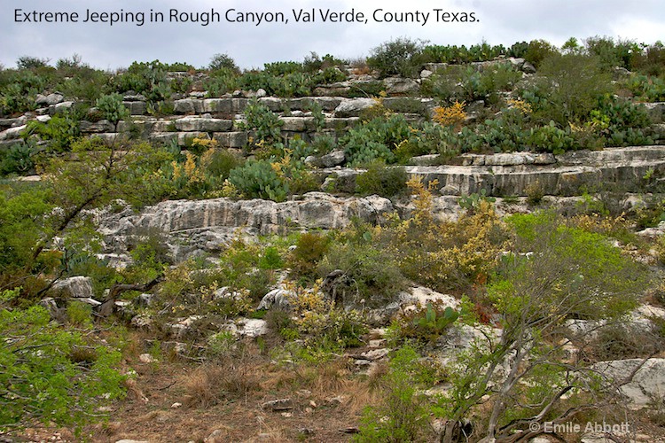 Terrain in Rough Canyon, Val Verde Co. Texas