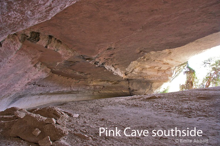 View of south end of Pink Cave 