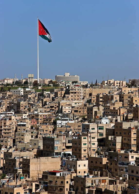 Jordanian Flag - Amman, Jordan