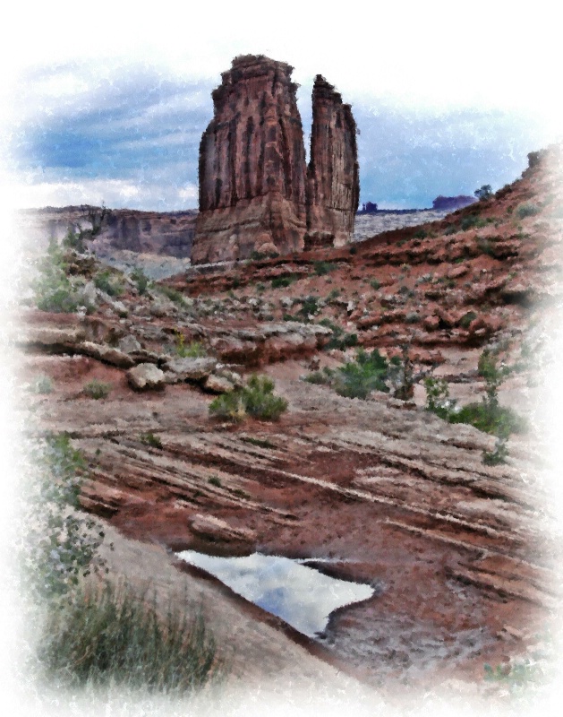 Reflection at Arches National Park, UT