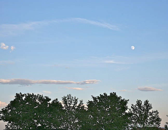 Moon over the RV park