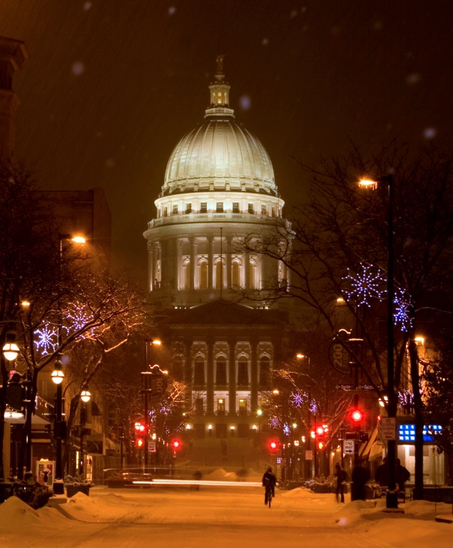 Capitol in Snowstorm