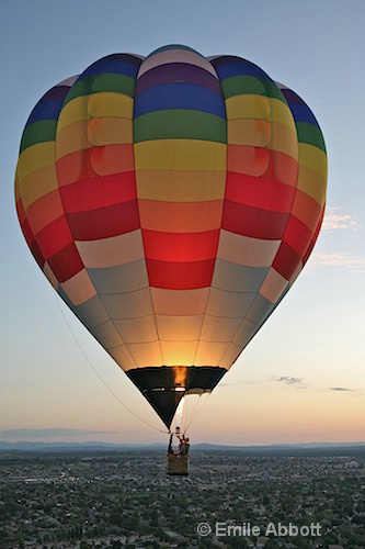 Glow in the balloon