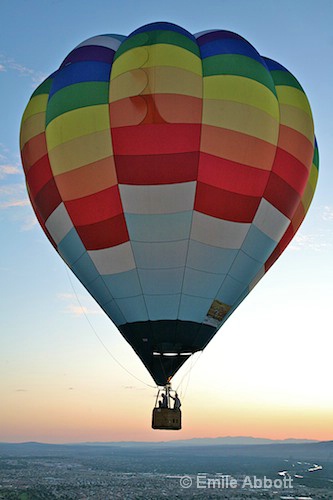 Predawn accompanying balloon