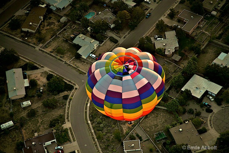 Balloon below