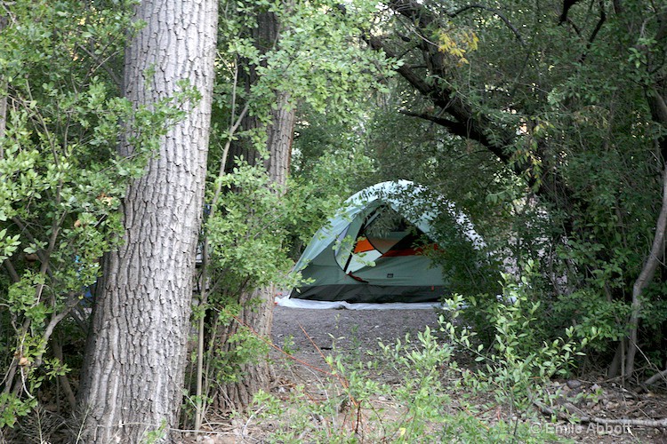 Tent in RV park