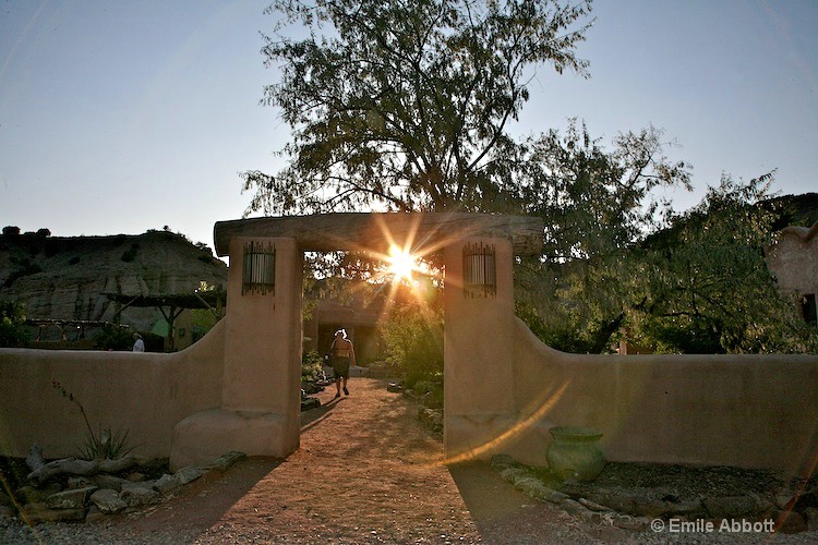 Sun Set at the entrance