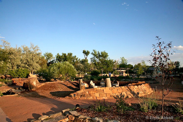 Fire pit in gardens