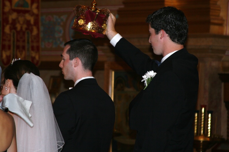 Mike holding the Crown