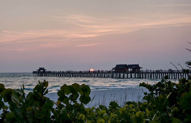 Sunset at the Naples Pier
