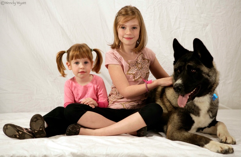 Emilia, April, and Bear