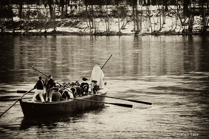 Reenactment: Washington Crossing Delaware River