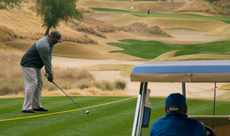 Bo on PGA West Nicklaus 1st tee