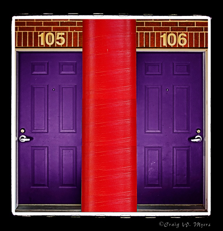 Red Pillar, Purple Doors