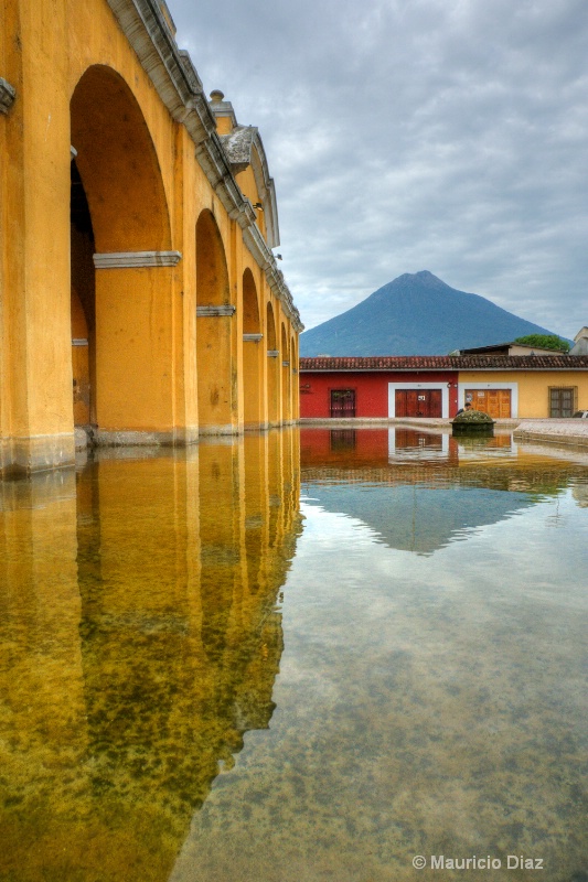 La Union Tank with Volcano